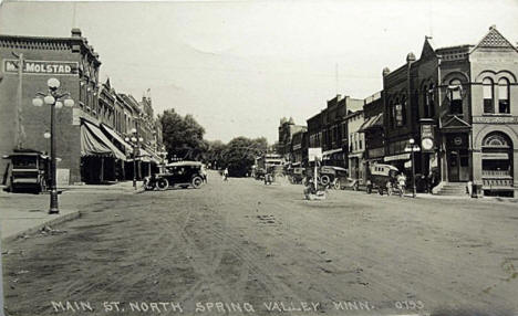 Main Street North, Spring Valley Minnesota, 1923