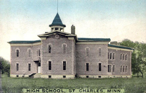 High School, St. Charles Minnesota, 1909