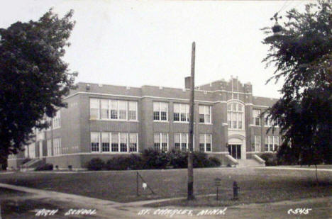 High School, St. Charles Minnesota, 1930's?