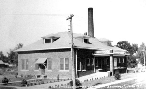 St. Charles Coop Creamery, St. Charles Minnesota, 1920's