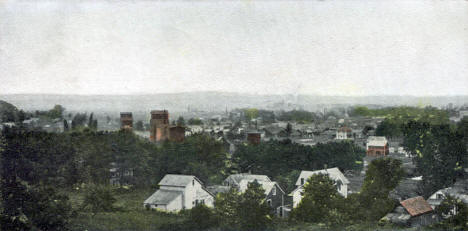 Bird's Eye View of St. Charles Minnesota, 1907