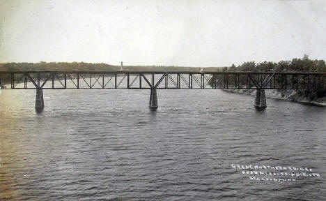 Great Northern Bridge over the Mississippi River, St. Cloud Minnesota, 1915