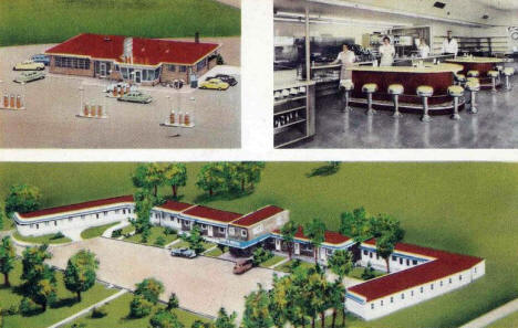 Kay's Motel, Service Station and Diner, St. Cloud Minnesota, 1940's