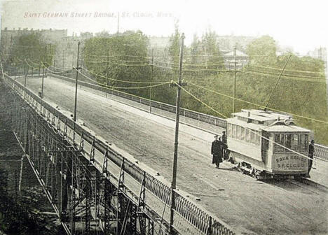 St. Germain Street Bridge, St. Cloud Minnesota, 1900's