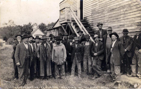 Co-operative Elevator Meeting, St. Hilaire Minnesota, 1908