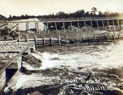 Water Power at St. Hilaire Minnesota, 1910