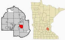 Location of St. Louis Park Minnesota