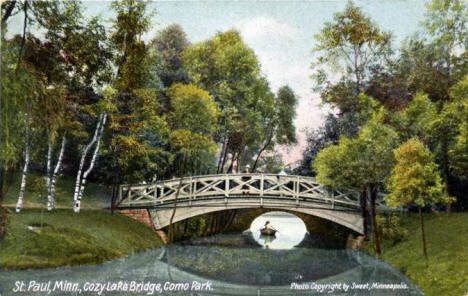 Bridge in Como Park, St. Paul Minnesota, 1900's