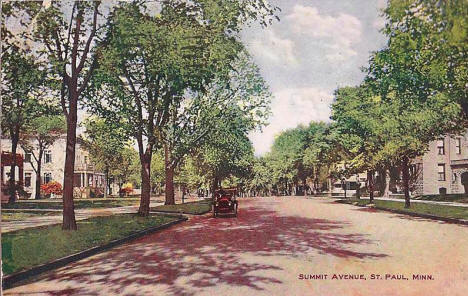 Summit Avenue, St. Paul Minnesota, 1912