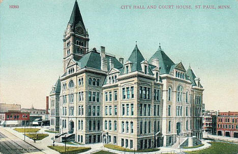 City Hall and Court House, St. Paul Minnesota, 1910's?