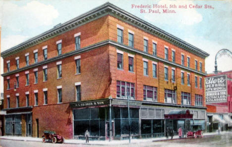 Frederic Hotel, 5th & Cedar, St. Paul Minnesota, 1913
