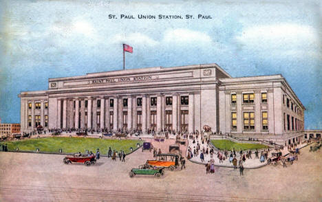 Union Depot, St. Paul Minnesota, 1910's