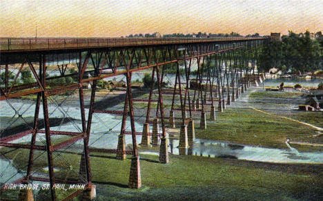 High Bridge, St. Paul Minnesota, 1910
