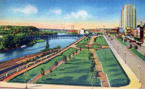 Kellogg Boulevard looking west, St. Paul Minnesota, 1936
