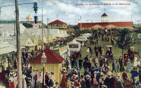 Scene at Minnesota State Fairgrounds, St. Paul Minnesota, 1913