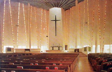 Interior, Christ Church, Gustavus Adolphus College, St. Peter Minnesota, 1960's
