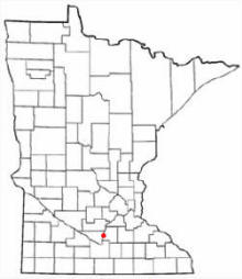 Location of St. Peter Minnesota