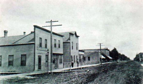 Main Street looking east, St. Vincent Minnesota, 1909