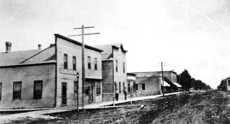Main Street looking east, St. Vincent Minnesota, 1910's?
