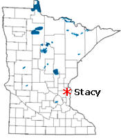 Location of Stacy Minnesota