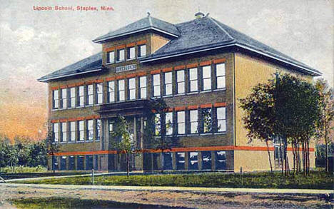 Lincoln School, Staples Minnesota, 1905