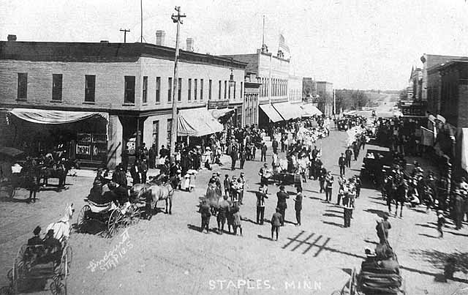 Parade, Staples Minnesota, 1910