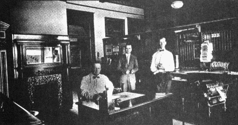 Officers, First National Bank, Starbuck Minnesota, 1921