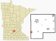 Location of Stewart, Minnesota