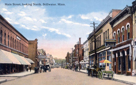 Main Street looking north, Stillwater Minnesota, 1900's