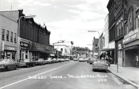 Street scene, Stillwater Minnesota, 1960's