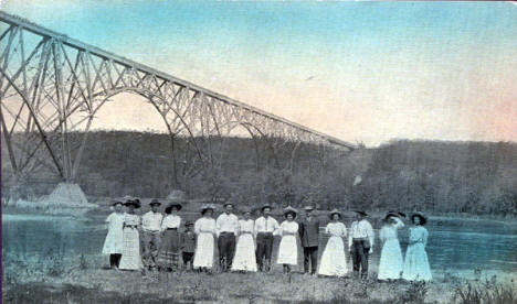 New Soo Bridge across the St. Croix River near Stillwater Minnesota, 1909
