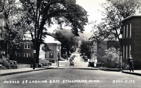 Myrtle Street looking east, Stillwater Minnesota, 1930's