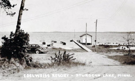 Edelweiss Resort, Sturgeon Lake Minnesota, 1948