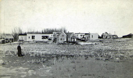 Business District, Sunburg Minnesota, 1910's