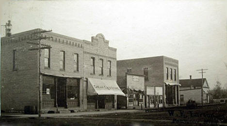 Main Street, Swanville Minnesota, 1906