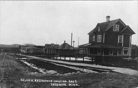 Salsich Residence looking east, Taconite Minnesota, 1911
