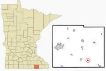 Location of Taopi, Minnesota