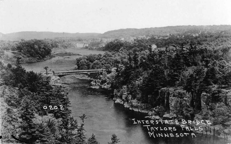 Interstate Bridge, Taylors Falls Minnesota, 1920's?