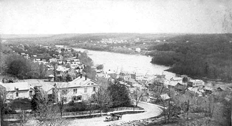 General view of Taylors Falls Minnesota, 1888