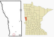 Location of Tenney, Minnesota