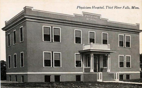 Physicians Hospital, Thief River Falls Minnesota, 1920
