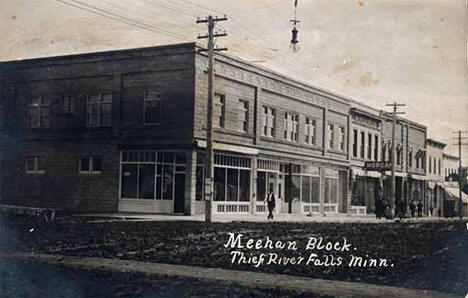 Meehan Block, Thief River Falls, 1908