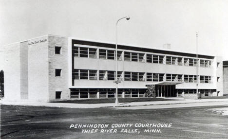 Pennington County Courthouse, Thief River Falls Minnesota, 1950's