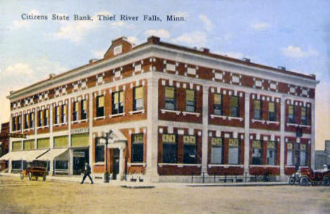 Citizens State Bank, Thief River Falls Minnesota, 1929