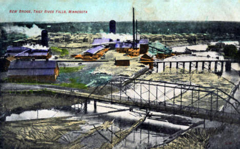 New Bridge, Thief River Falls Minnesota, 1908