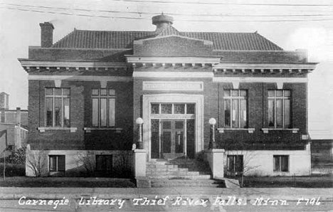 Carnegie Library, Thief River Falls Minnesota, 1925