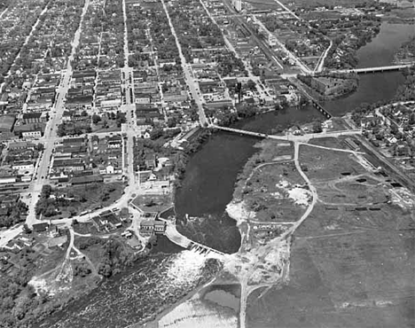 Aerial view, Thief River Falls Minnesota, 1935