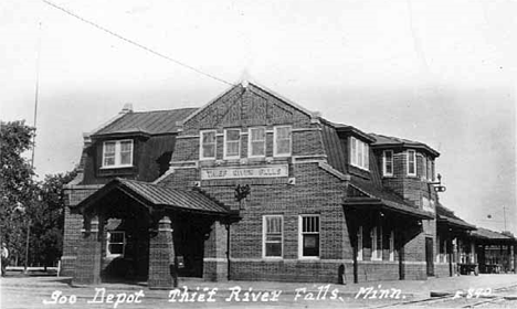 Soo Depot, Third Street and Atlantic Avenue, Thief River Falls, 1935