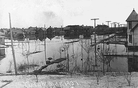 Flood at Tintah Minnesota, 1907