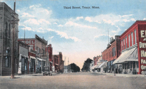 Third Street, Tracy Minnesota, 1910's